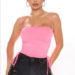 Pink Fashion Nova Crop Top Size M